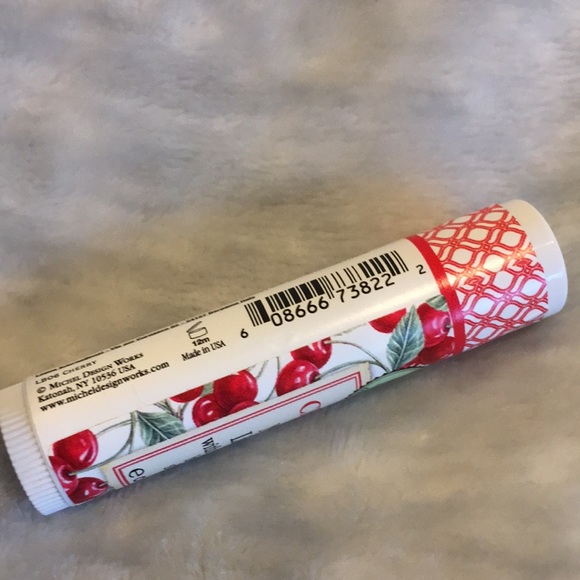 Michel Design Works Cherry Lip Balm NWT .15 oz moisturize shea butter bees wax - Picture 4 of 13